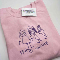 Mother's Day Personalised Kids Drawing Women's Sweatshirt - Sketch & Stitch