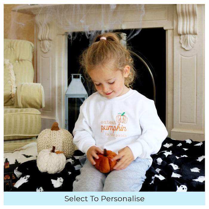 Kids sweatshirt Halloween cutest pumpkin