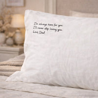 Personalised handwriting message pillowcase