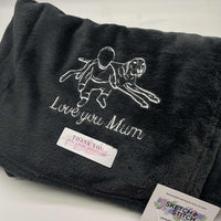 Personalised photo outline blanket