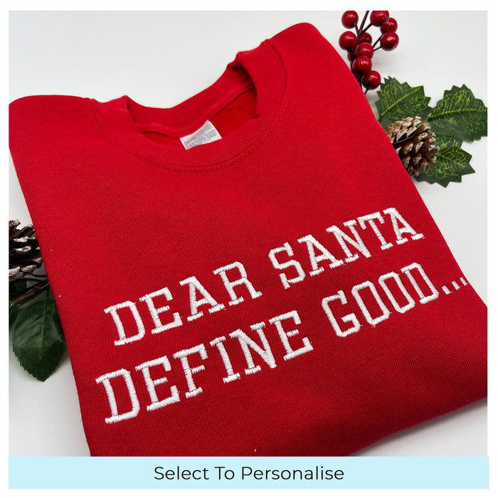 Kids Define Good Christmas Sweatshirt