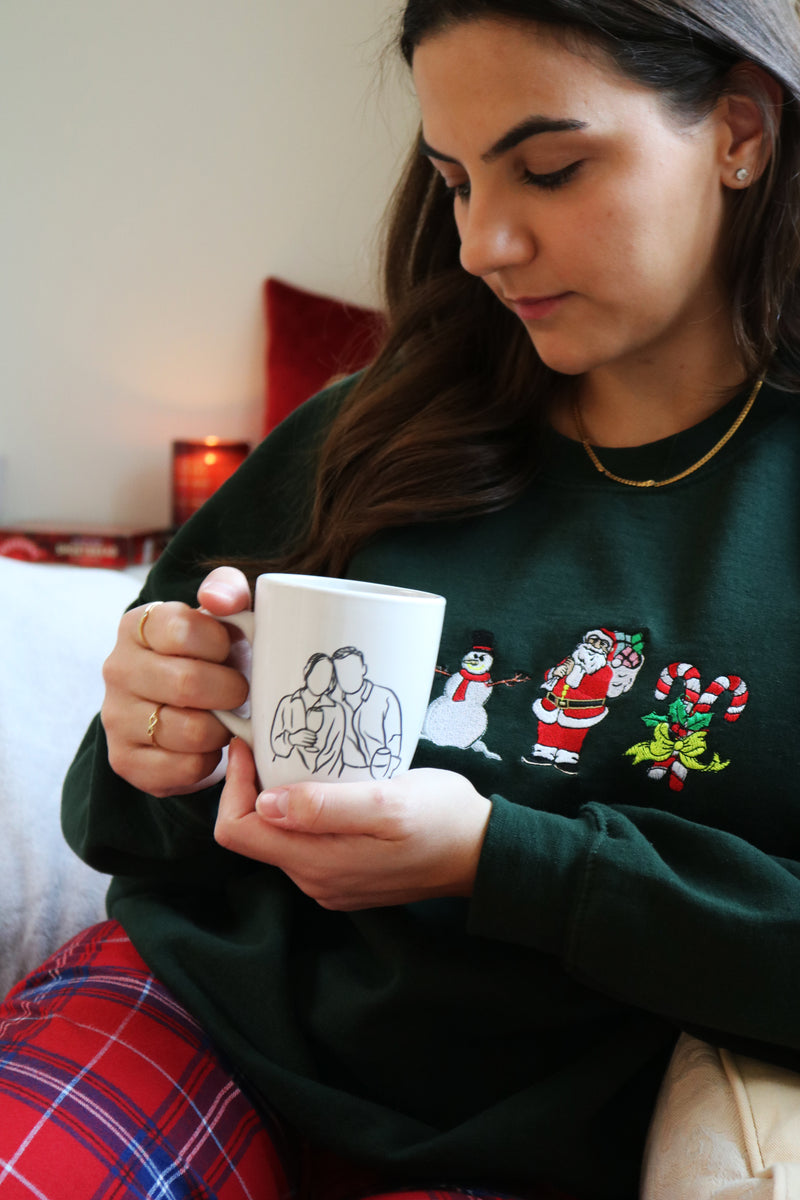 Personalised Printed Photo Outline Mug