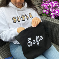 Persoanlised Colourful 3D Text. Gifts For Her , Gifts For Him , customisable hoodies