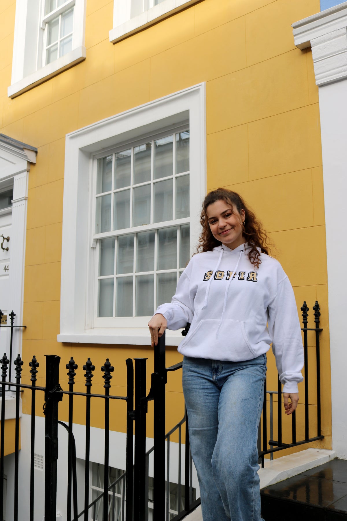 Adult hoodie personalised 3D text or initials