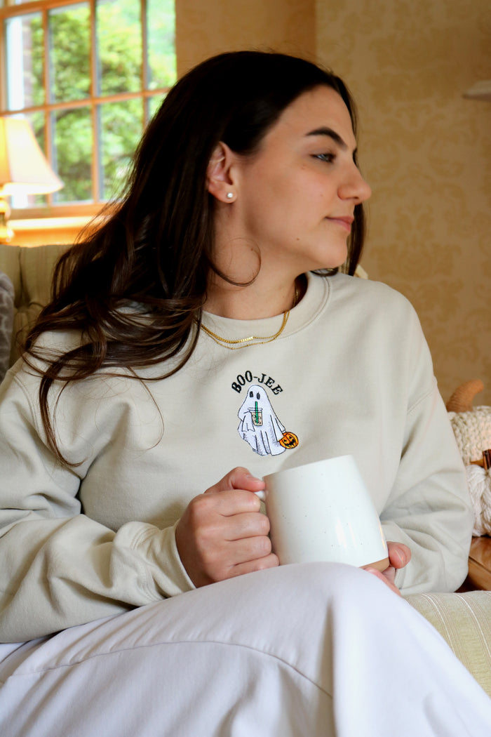 Adult sweatshirt boo-jee slogan