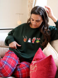 Adult sweatshirt Christmas characters