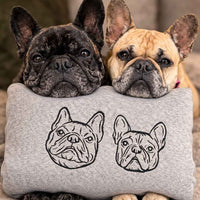 Adult sweatshirt personalised pet outline