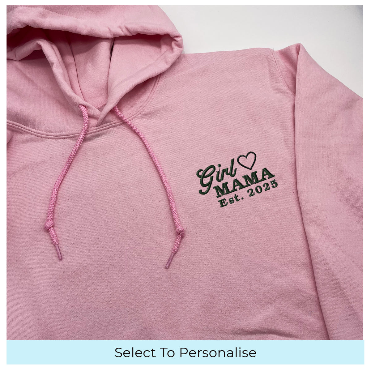 Women's hoodie personalised Girl Mama date