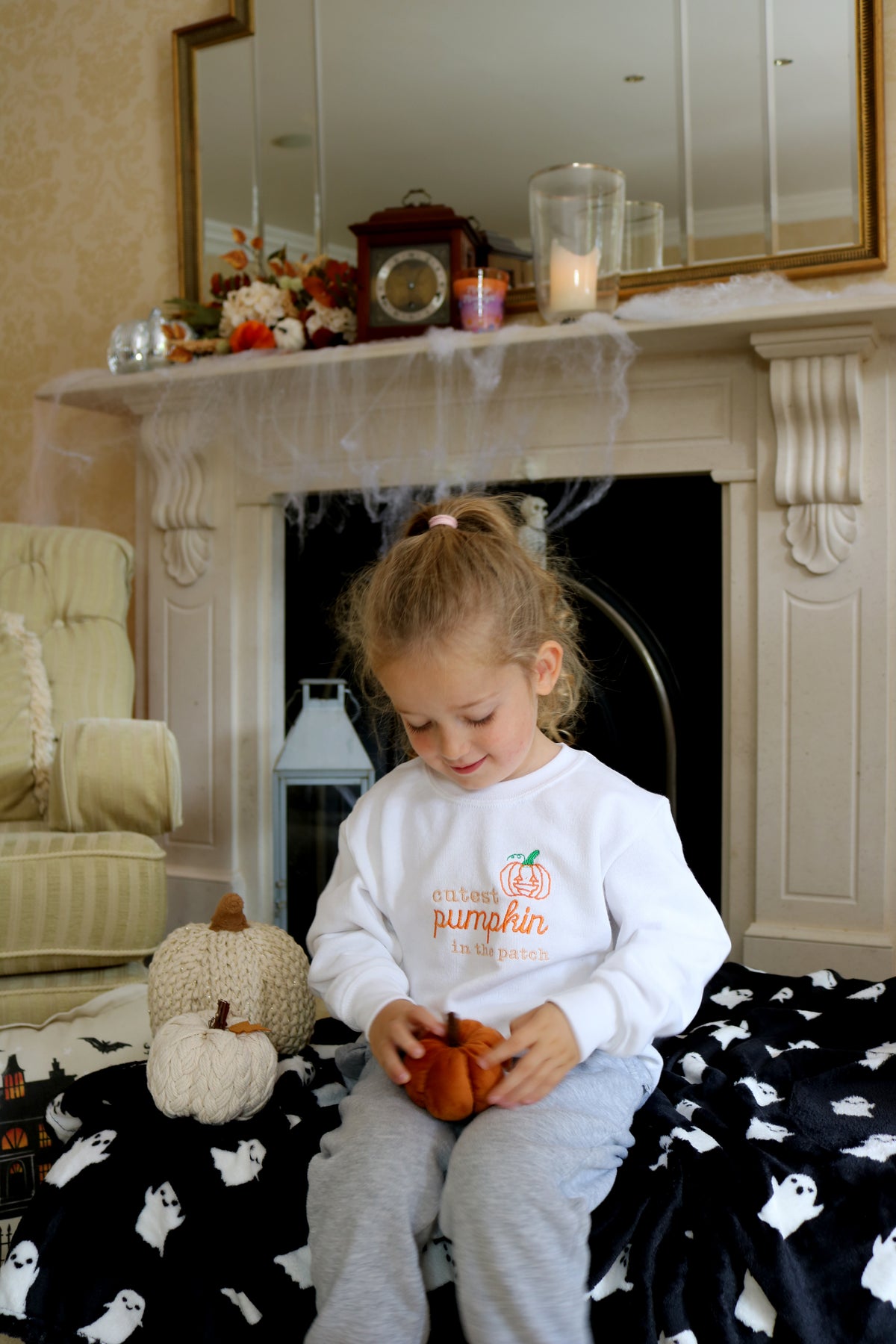 Kids sweatshirt Halloween cutest pumpkin