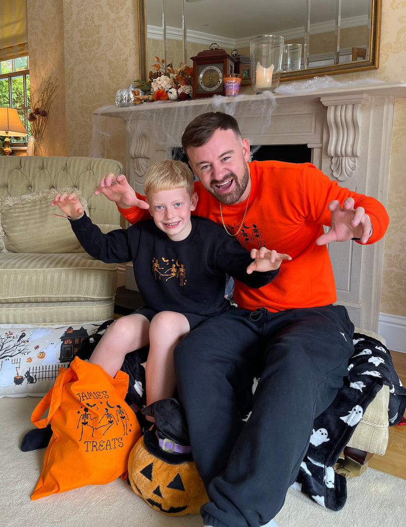 Personalised Halloween trick or treat tote bag