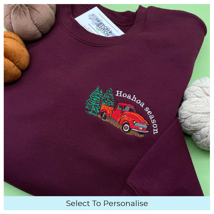 Adult sweatshirt hoahoa season slogan