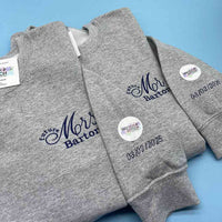Adult sweatshirt personalised future Mrs - Sketch & Stitch