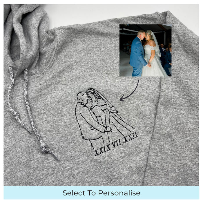 Adult hoodie personalised portrait