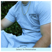 Adult t-shirt personalised hubby date
