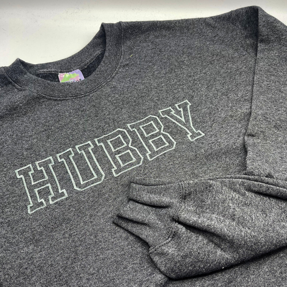 Hubby and Wifey matching adult sweatshirts
