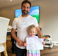 Adult t-shirt personalised kids drawing
