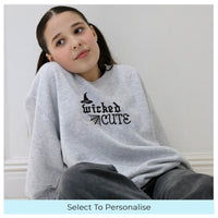 Kids sweatshirt Halloween wicked cute