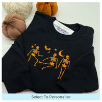 Kids sweatshirt Halloween dancing skeletons