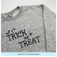Kids sweatshirt Halloween trick or treat