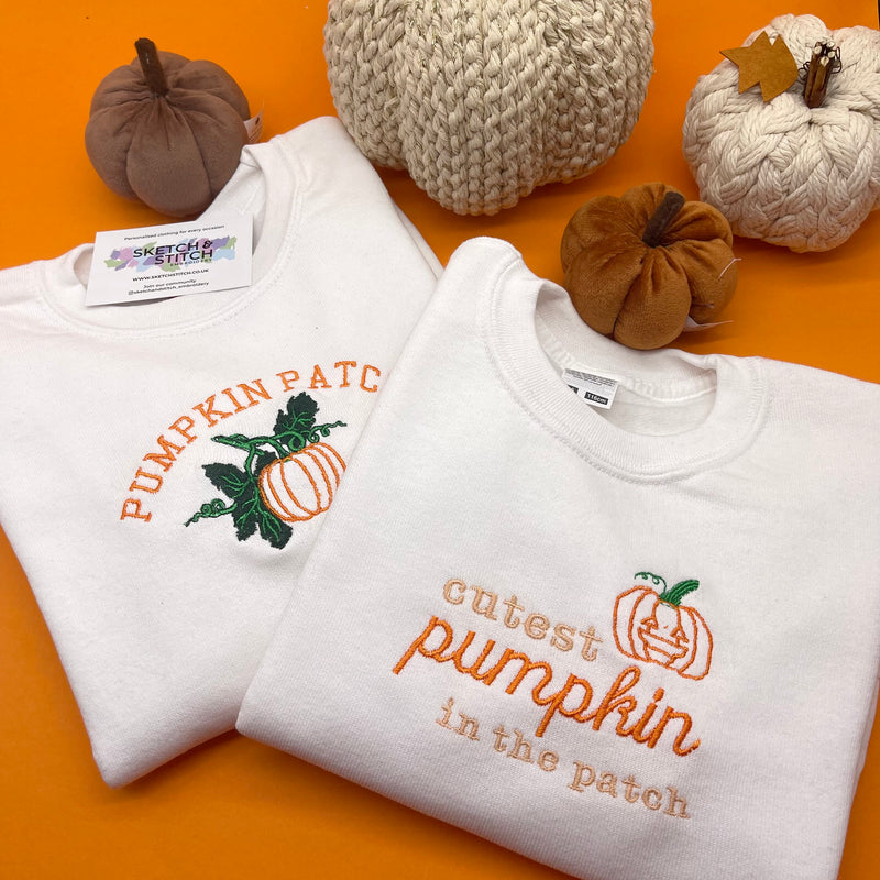 Kids sweatshirt Halloween pumpkin patch