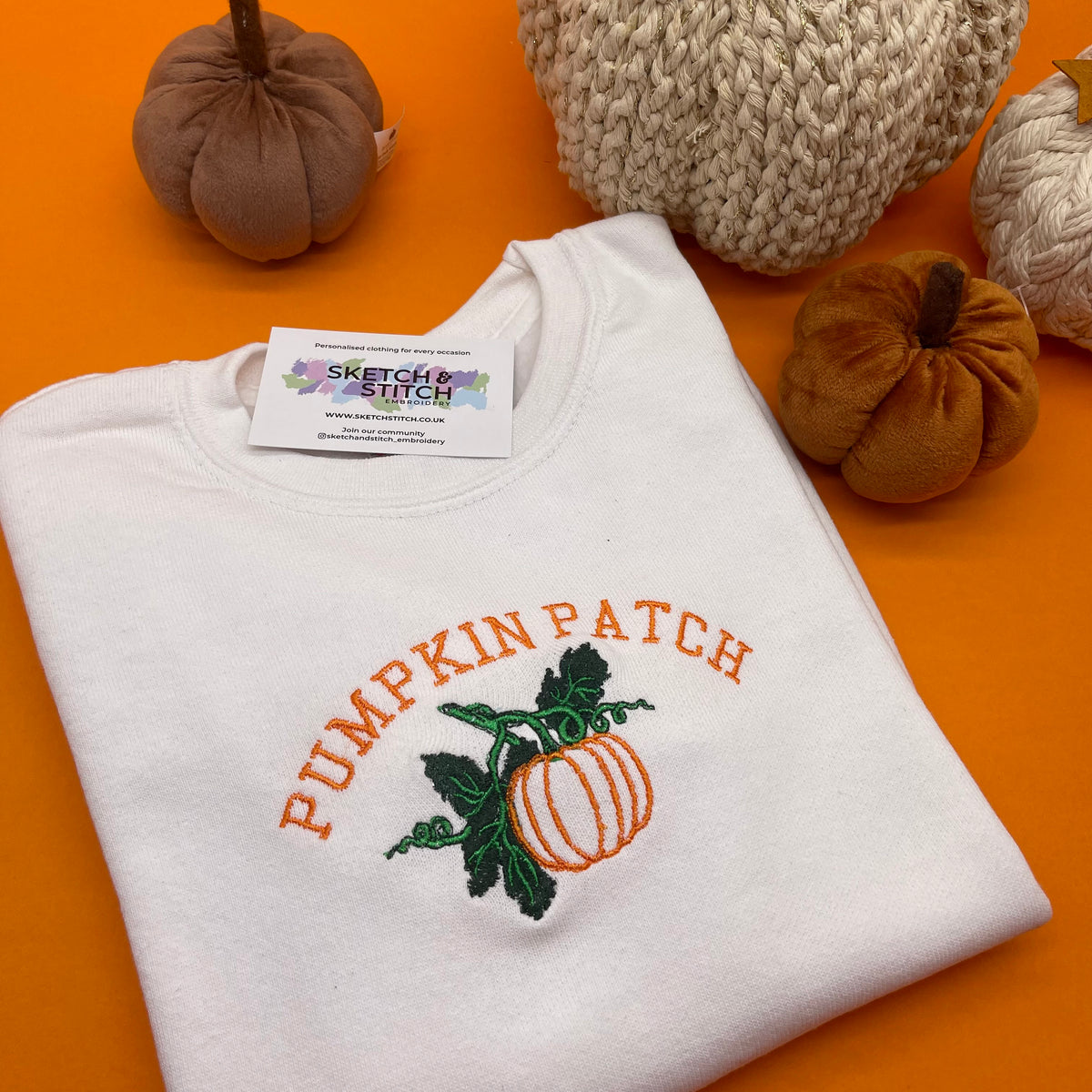 Kids sweatshirt Halloween pumpkin patch