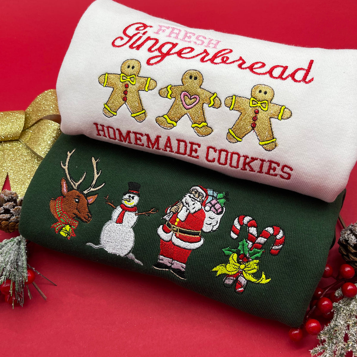 Adult sweatshirt Christmas cookies