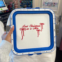 Last Christmas as a Miss Embroidered Sweatshirt
