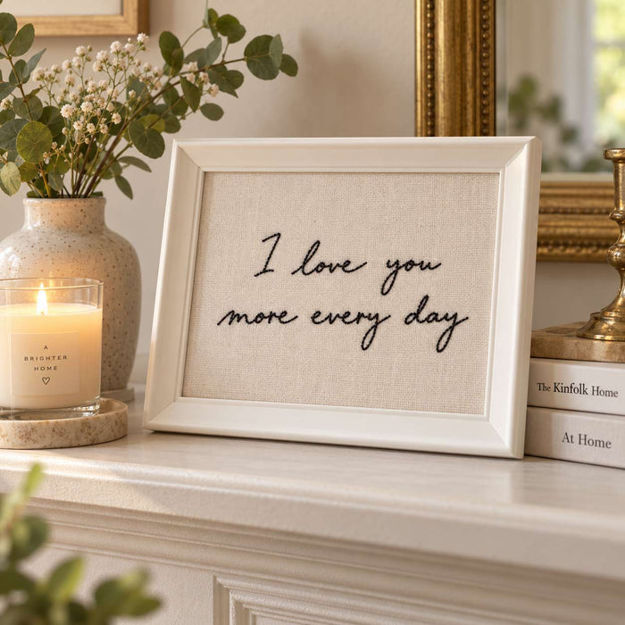 Personalised Handwriting Embroidery Frame