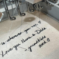 Personalised I love you handwriting embroidery frame
