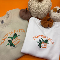 Adult sweatshirt Halloween pumpkin patch