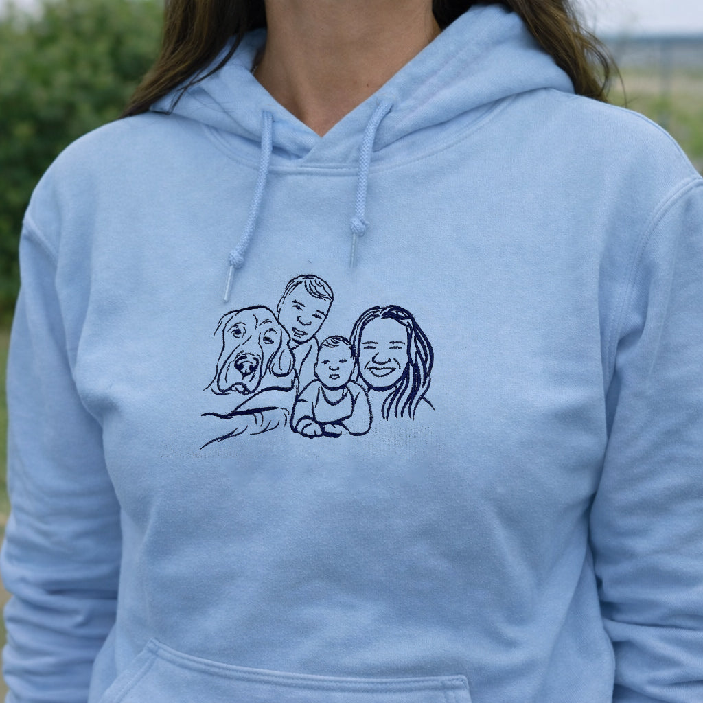 Mother's Day Personalised Photo Outline Women's Hoodie
