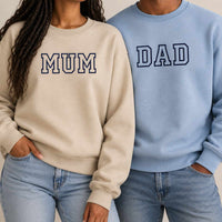 Personalised embroidered text or initials sweatshirt