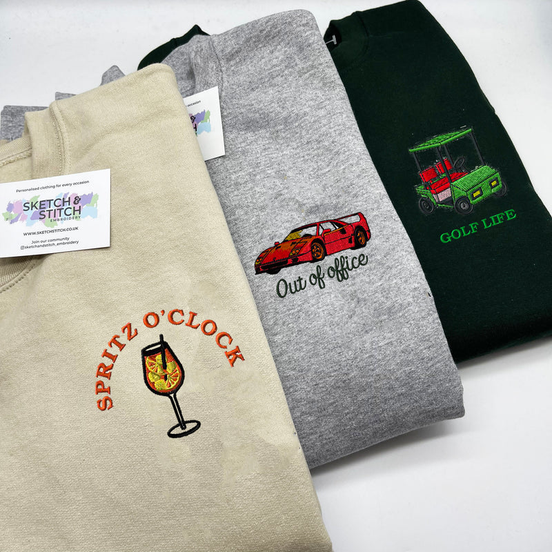 Adult sweatshirt  personalised illustration