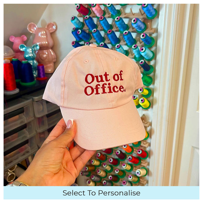 Out Of Office slogan Unisex Cap