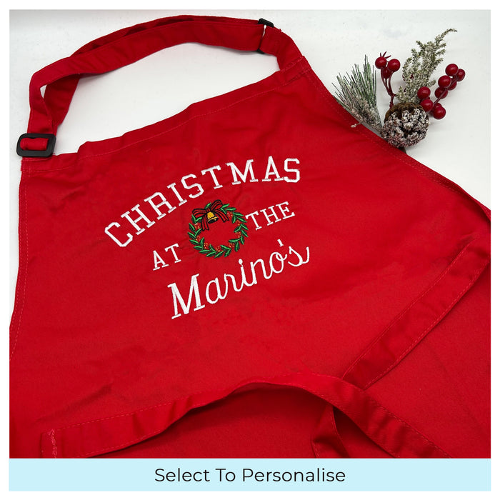 Adults personalised Christmas apron