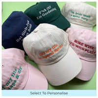 Personalised Slogan Unisex Cap