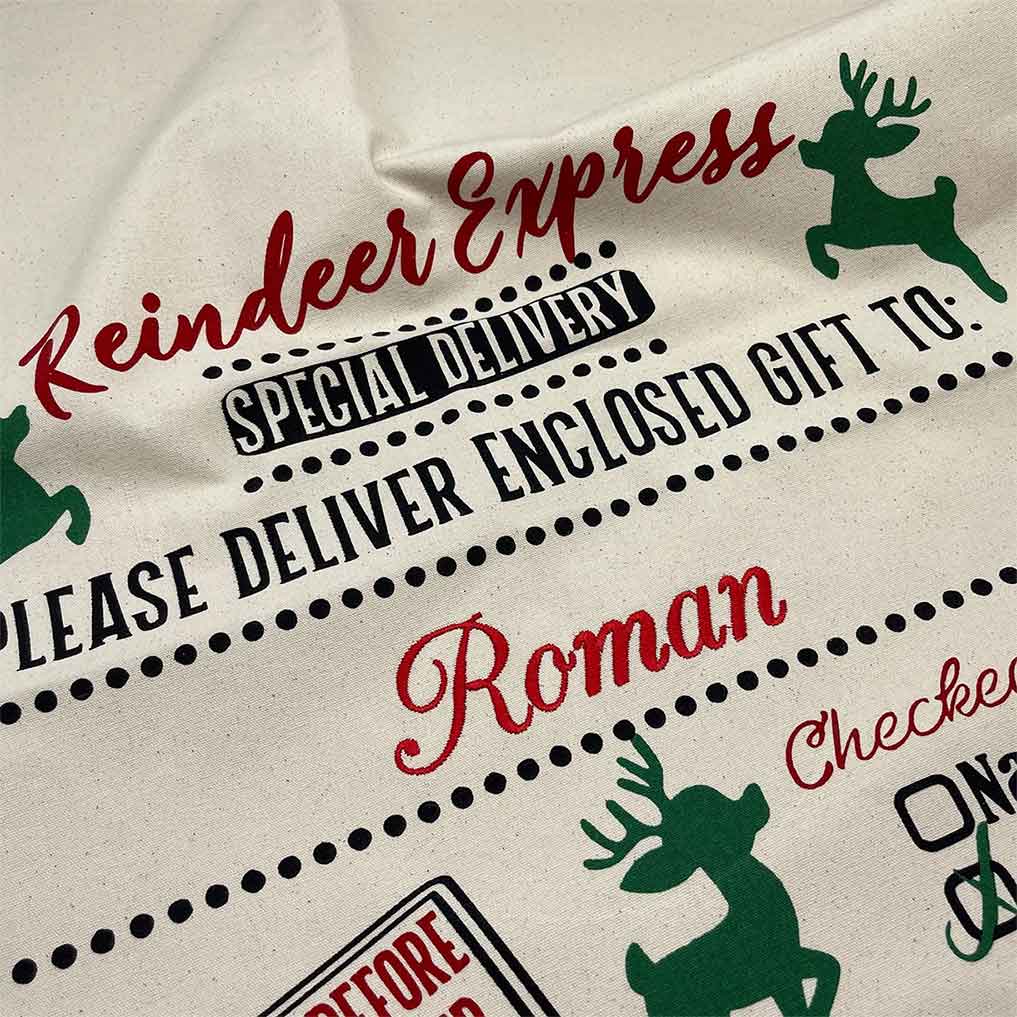 Personalised Santa Sack - Sketch & Stitch