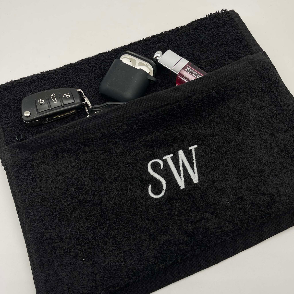 Gym towel personalised text