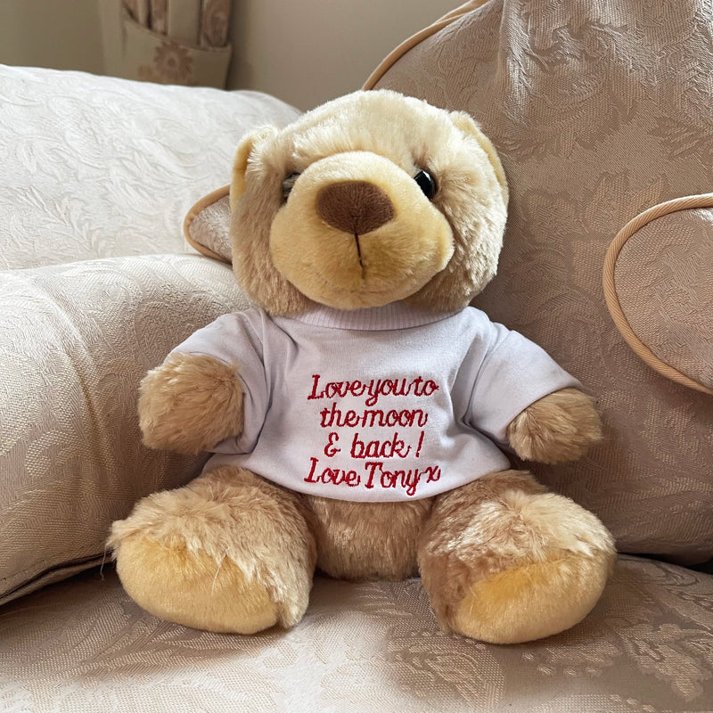 Personalised message classic teddy bear