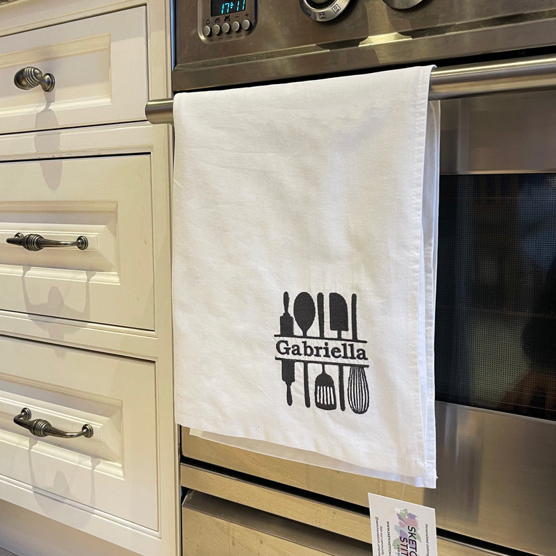 Personalised Name Tea Towel