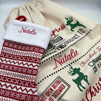 Personalised Santa Sack - Sketch & Stitch