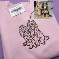 Adult sweatshirt personalised pet outline - Sketch & Stitch