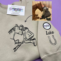 Adult sweatshirt personalised dog outline - Sketch & Stitch