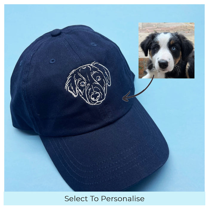 Personalised unisex cap pet portrait