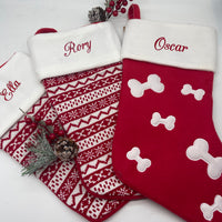 Personalised Christmas pet stocking bundle