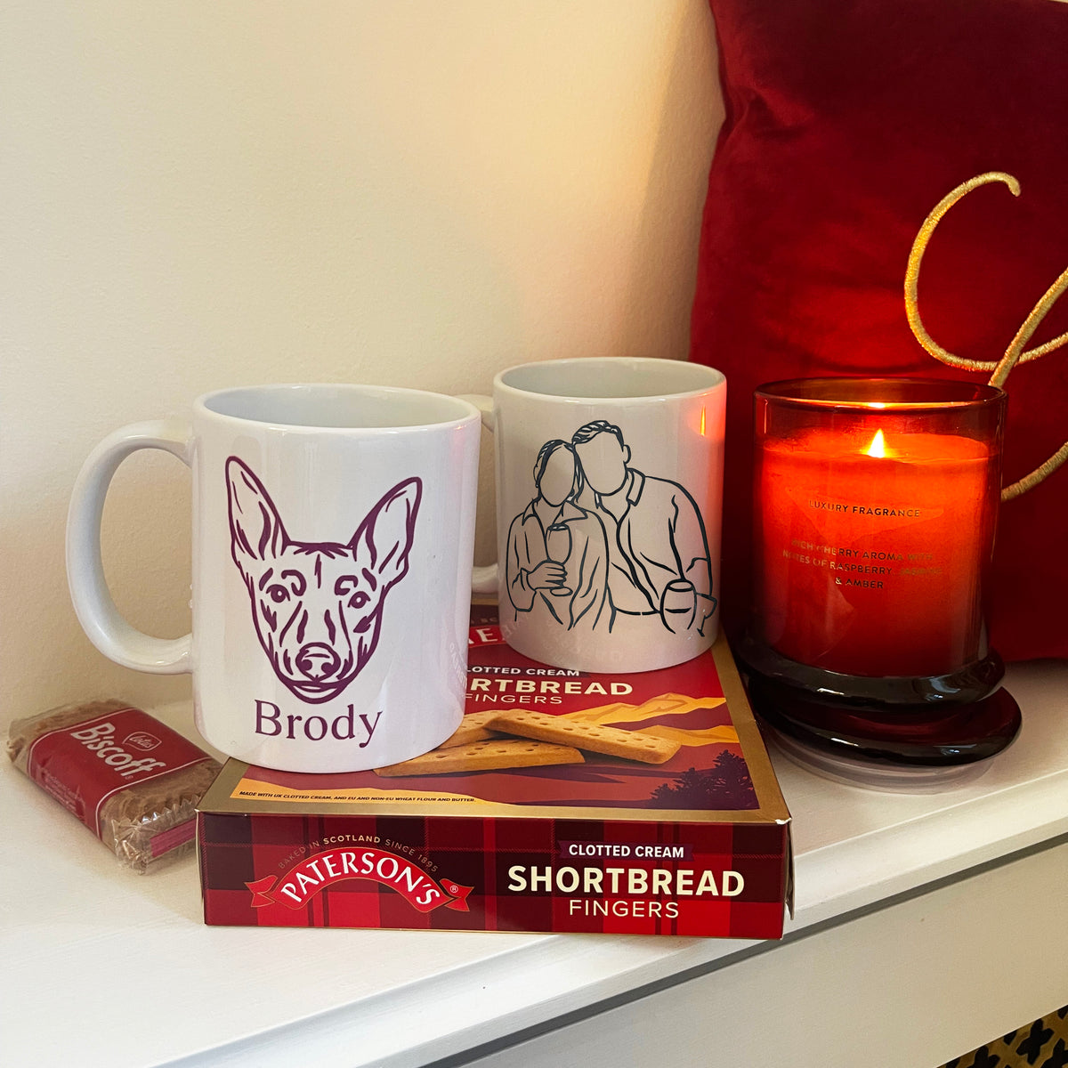 Personalised Printed Photo Outline Mug