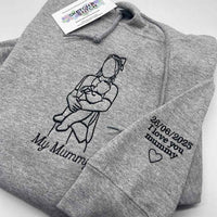Mother's Day Personalised Photo Outline Women's Hoodie - Sketch & Stitch