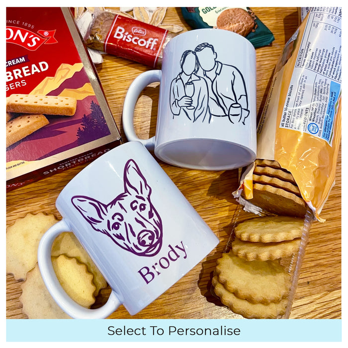 Personalised Printed Photo Outline Mug