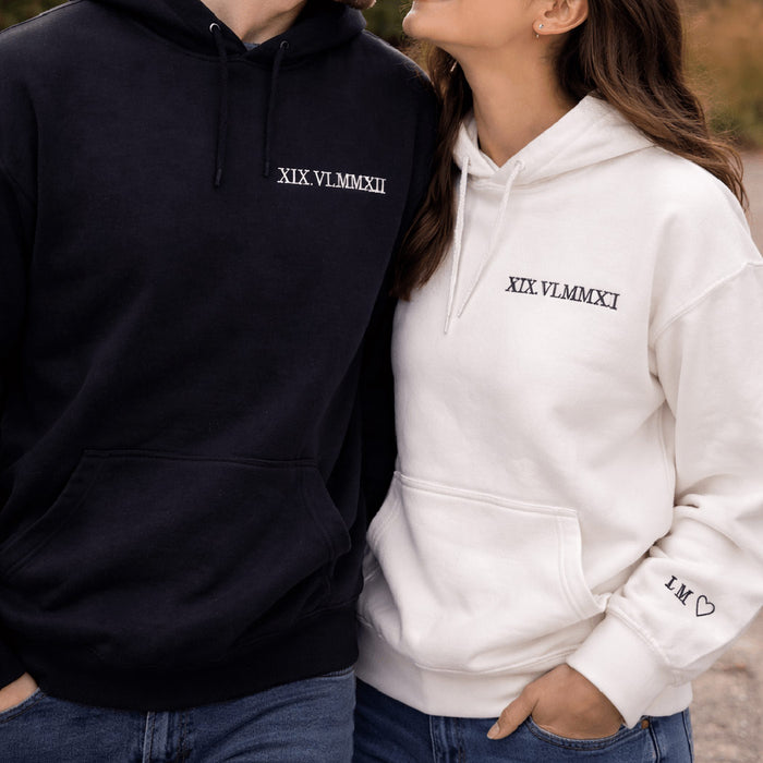 Adult hoodie personalised text- left chest - Sketch & Stitch