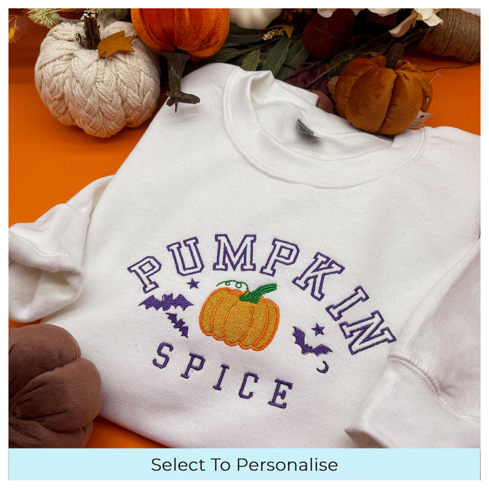 Adult sweatshirt Halloween pumpkin spice